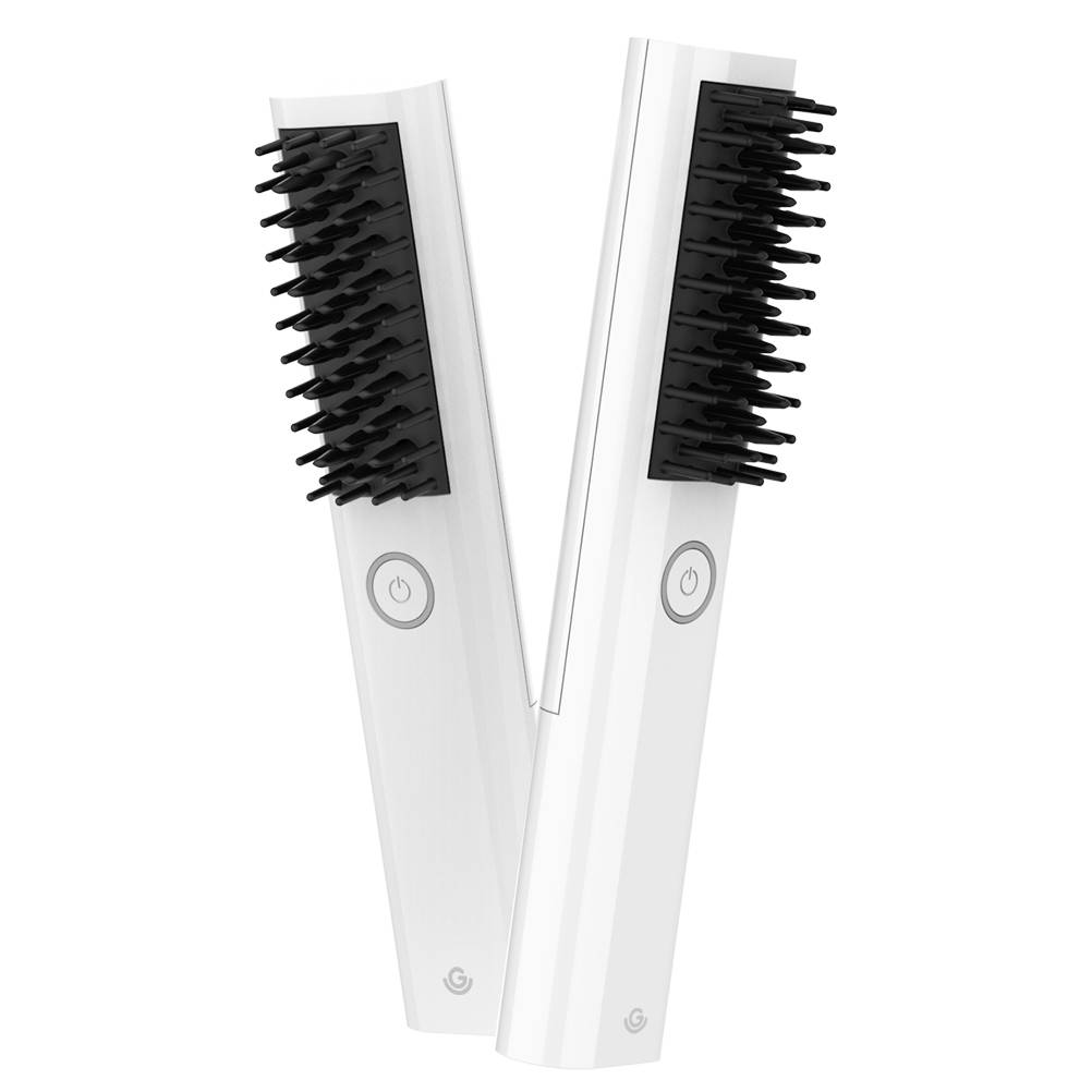 2021 Hot Seller Hair Straightening Brush Manufacturer Electric Comb Straightener Brush For Women Hot  Curler