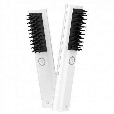 2021 Hot Seller Hair Straightening Brush Manufacturer Electric Comb Straightener Brush For Women Hot  Curler